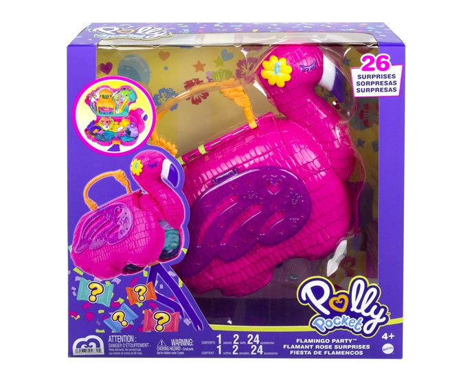 Polly Pocket Polly Φλαμίνγκο Πινιάτα Έκπληξη Σετ (HGC41)
