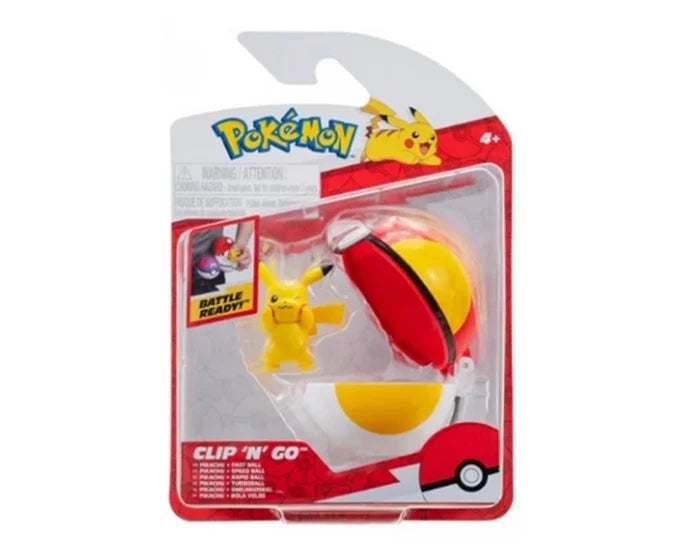 POKEMON POKE BALL CLIP’N GO ΜΕ ΦΙΓΟΥΡΑ W16 6 ΣΧΕΔΙΑ JW095057-W16
