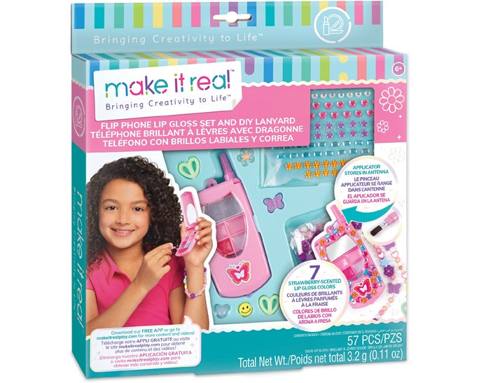 MAKE IT REAL – FLIP PHONE LIP GLOSS SET AND DIY LANYARD 2329
