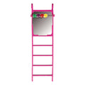 Toy Parakeets Ladder Bell & Beads Παιχνίδι Πτηνών Σκάλα Με Καθρεύτη