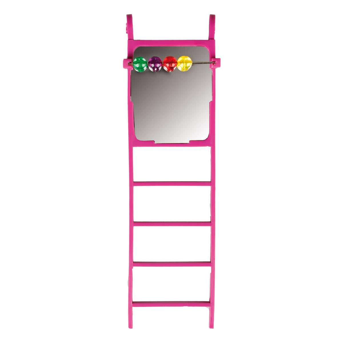 Toy Parakeets Ladder Bell & Beads Παιχνίδι Πτηνών Σκάλα Με Καθρεύτη