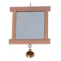 Parakeet Toy "Alice" Wooden Mirror - Ξύλινος Καθρέφτης Παπαγάλων 13x10cm