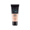Maybelline | Fit Me Matte & Poreless Foundation No 104 Soft Ivory (30ml) | MFMMF104