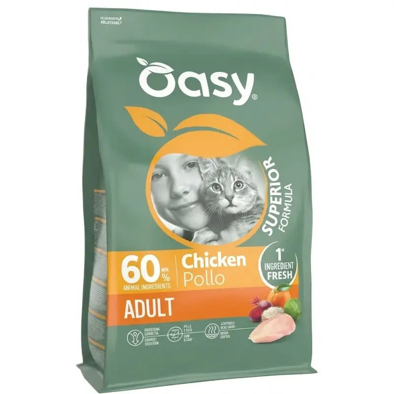 OASY CAT LIFESTAGE ADULT ΚΟΤΟΠΟΥΛΟ 1.5KG ΜΕ ΔΩΡΟ 1ΤΜΧ DELICATESSE ΠΑΤΕ 85G