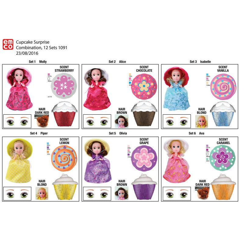 Just toys Cup Cake 3 Surprise Princess Doll – 12 Σχέδια 1091