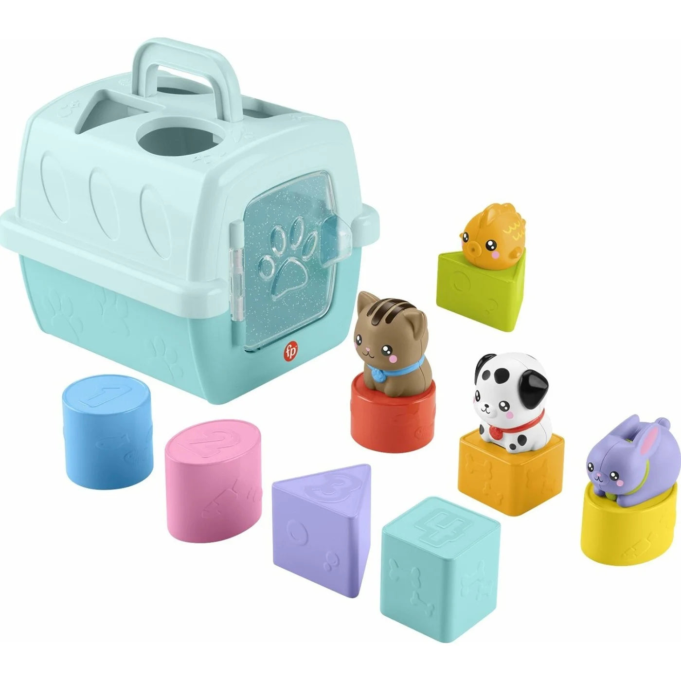 Fisher-Price Βαλιτσάκι Μεταφοράς Με Ζωάκια Και Σχήματα Εκπαιδευτικό Παιχνίδι (HTW93)