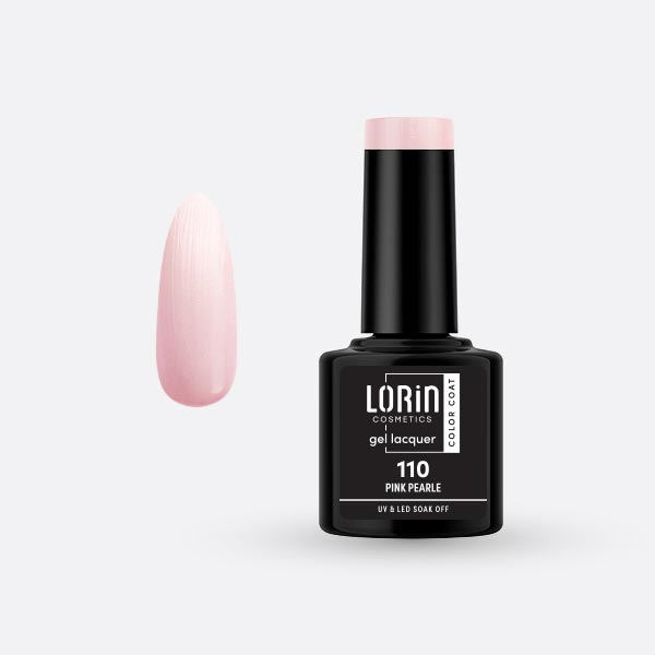 Lorin Gel Lacquer Ημιμόνιμο Βερνίκι 8ml. #110 (Pink Pearle)