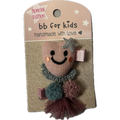 bb Klostermann Παιδικά Κοκαλάκια Handmade clips (Καρδούλα & pompom)