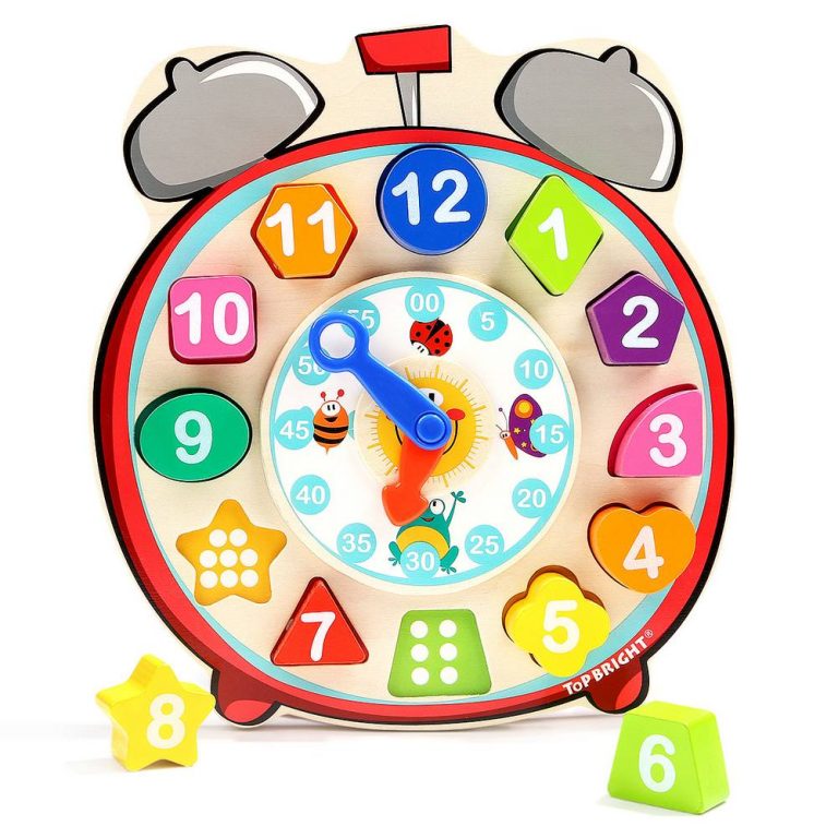 120351 Wooden Shape Sorting Clock