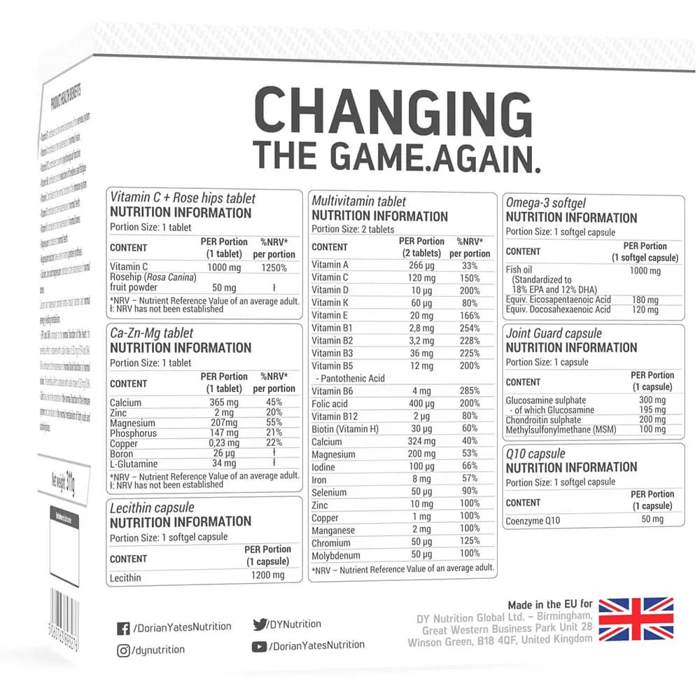 Dorian Yates HIT Pack Complex 30 Sachets