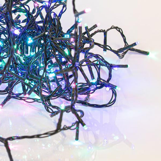 50 Led, Σειρά 3mm, 4.5V Μετασχηματιστή, 8 Προγράμματα και Μνήμη, Πράσινο PVC Καλώδιο, Opal Led ανα 5εκ., Προέκταση Παροχής 3μ, IP44