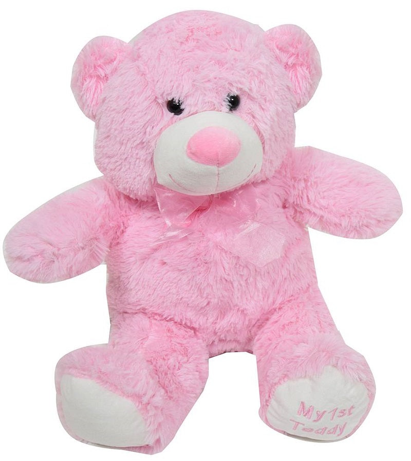 ΛΟΥΤΡΙΝΟ ΑΡΚΟΥΔΑΚΙ ΚΑΘΙΣΤΟ MY 1ST TEDDY 50CM ΡΟΖ [B1136] (132041617)