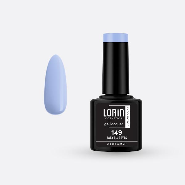 Lorin Gel Lacquer Ημιμόνιμο Βερνίκι 8ml. #149 (Baby Blue Eyes)