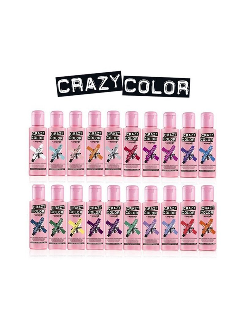 Crazy Color Match UV – Ημιμόνιμη Βαφή Μαλλιών UV 100ml Silver No.027
