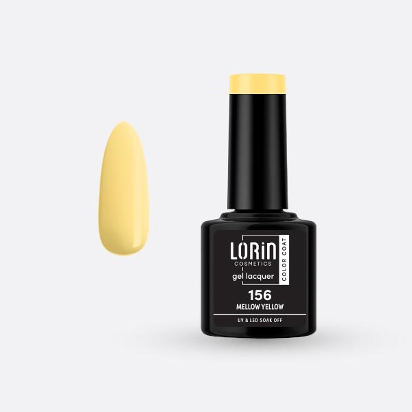 Lorin Gel Lacquer Ημιμόνιμο Βερνίκι 8ml. #156 (Mellow Yellow)