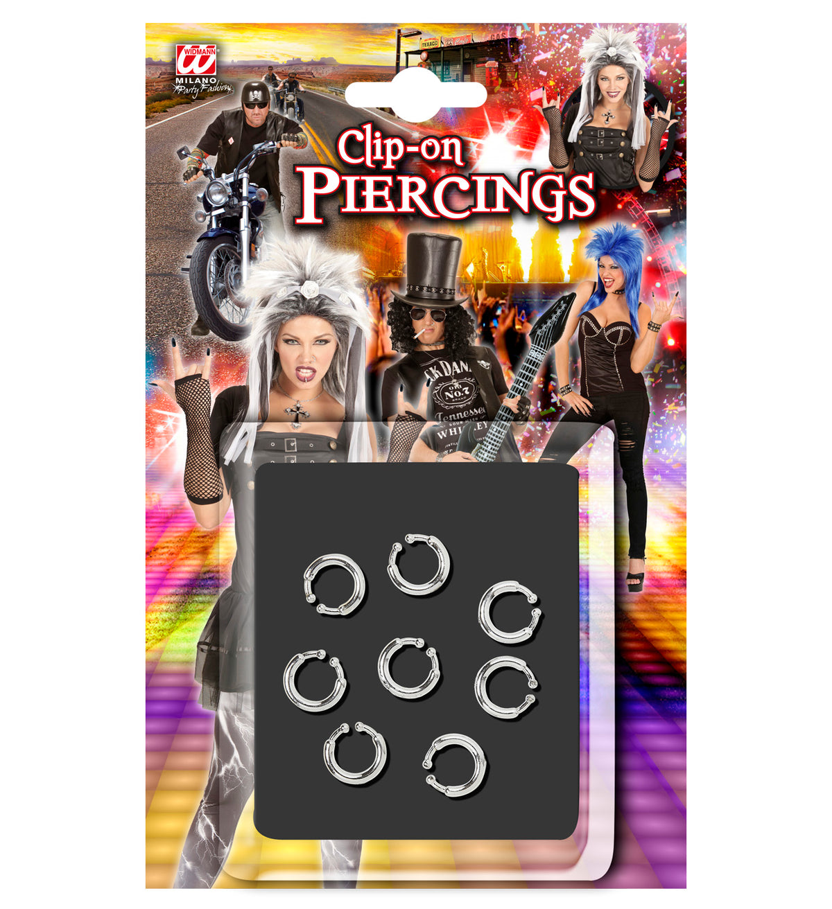 Ψεύτικα Σκουλαρίκια Piercing 8τμχ.