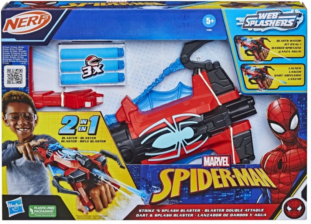 Spiderman 2 In 1 Water Webs Blaster (F7852)
