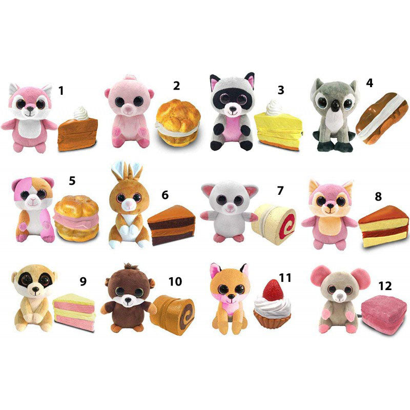 Just toys Wild Cakes Σειρά 2 Γλυκάκι Με Λούτρινο Άγριο Ζωάκι – 12 Σχέδια 1712006F