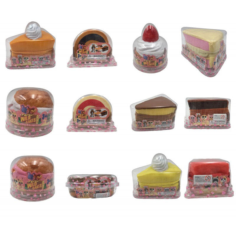 Just toys Wild Cakes Σειρά 2 Γλυκάκι Με Λούτρινο Άγριο Ζωάκι – 12 Σχέδια 1712006F