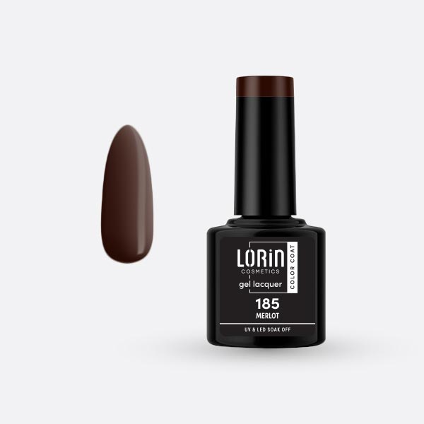 Lorin Gel Lacquer Ημιμόνιμο Βερνίκι 8ml. #185 (Merlot)