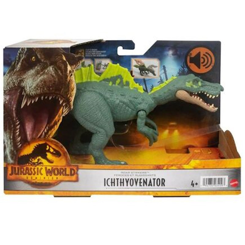 Mattel Jurassic World Δεινόσαυρος Ichthyovenator Με Κινούμενα Μέλη, Λειτουργία Επίθεσης & Ήχους