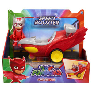 GIOCHI PREZIOSI PJ Masks – Πιτζαμοήρωες Οχήματα Speed Booster Με Φιγούρα Owl-Glitter PJM60200