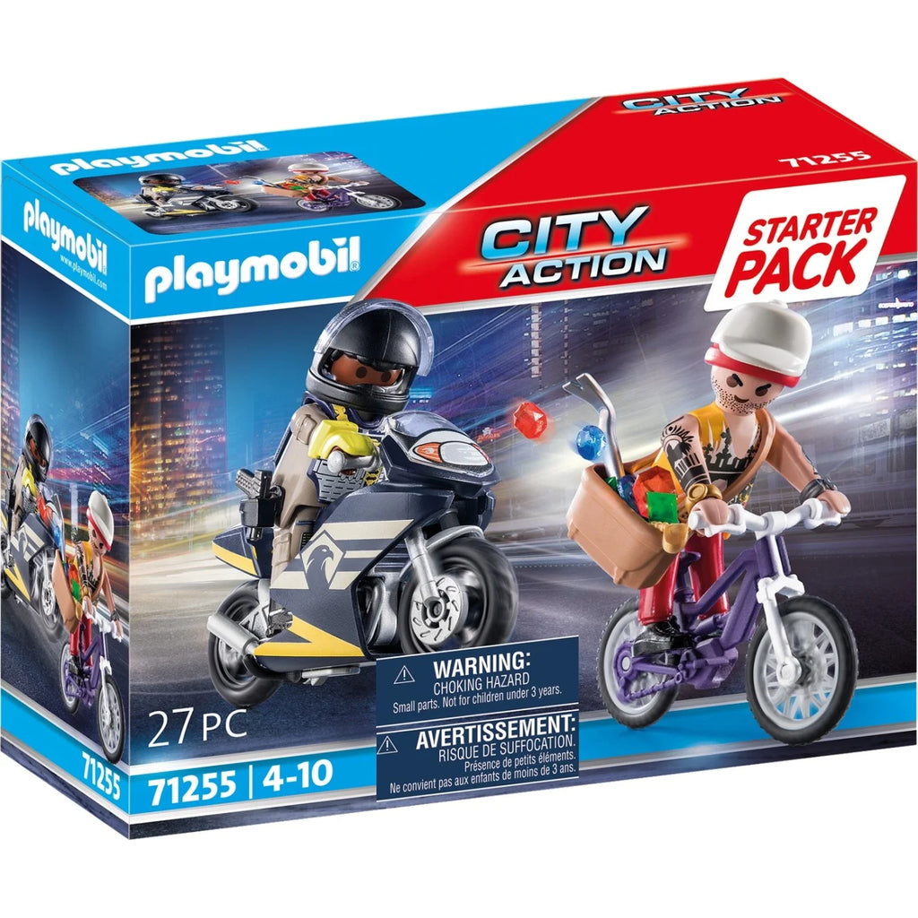 Playmobil Starter Pack Αστυνομική Καταδίωξη Ληστή Κοσμημάτων (71255)