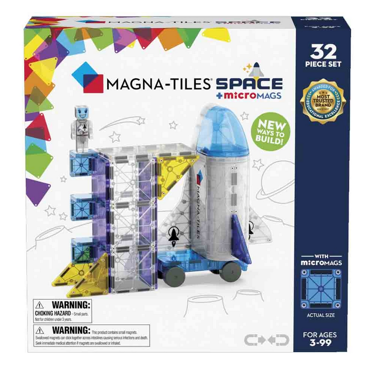 Magna-Tiles Μαγνητικό Παιχνίδι 32 τμχ "Space" 242032