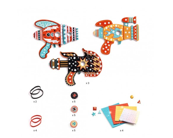 Djeco DIY Φτιάχνω &amp; διακοσμώ Διαστημικά όπλα 07913