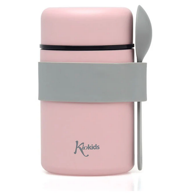 Kiokids Βρεφικό Θερμός Φαγητού με Κουταλάκι Ροζ 500ml.  3598