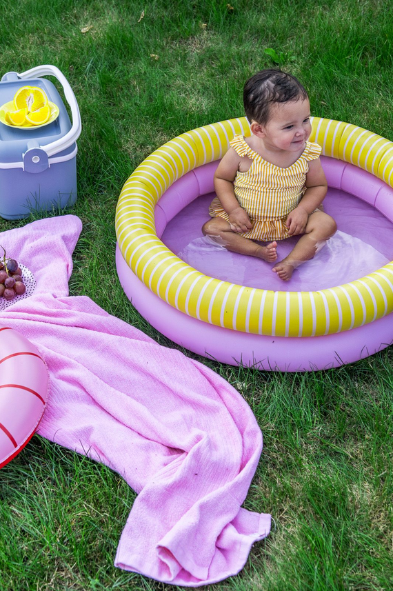 Quut Φουσκωτή πισίνα Dippy Banana Pink (κίτρινο-ροζ)(80 cm) QU173465
