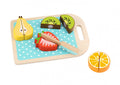 Tooky Toy Ξύλινα Σφηνώματα Σε Δίσκο Κοπής-Φρούτα (TL142)