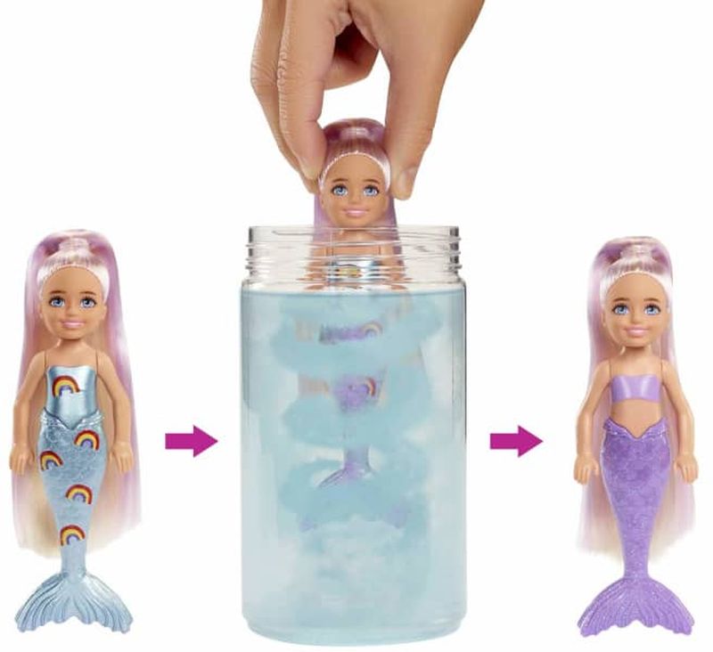 Barbie Chelsea Color Reveal Γοργόνες-1 Τμχ (HCC75)
