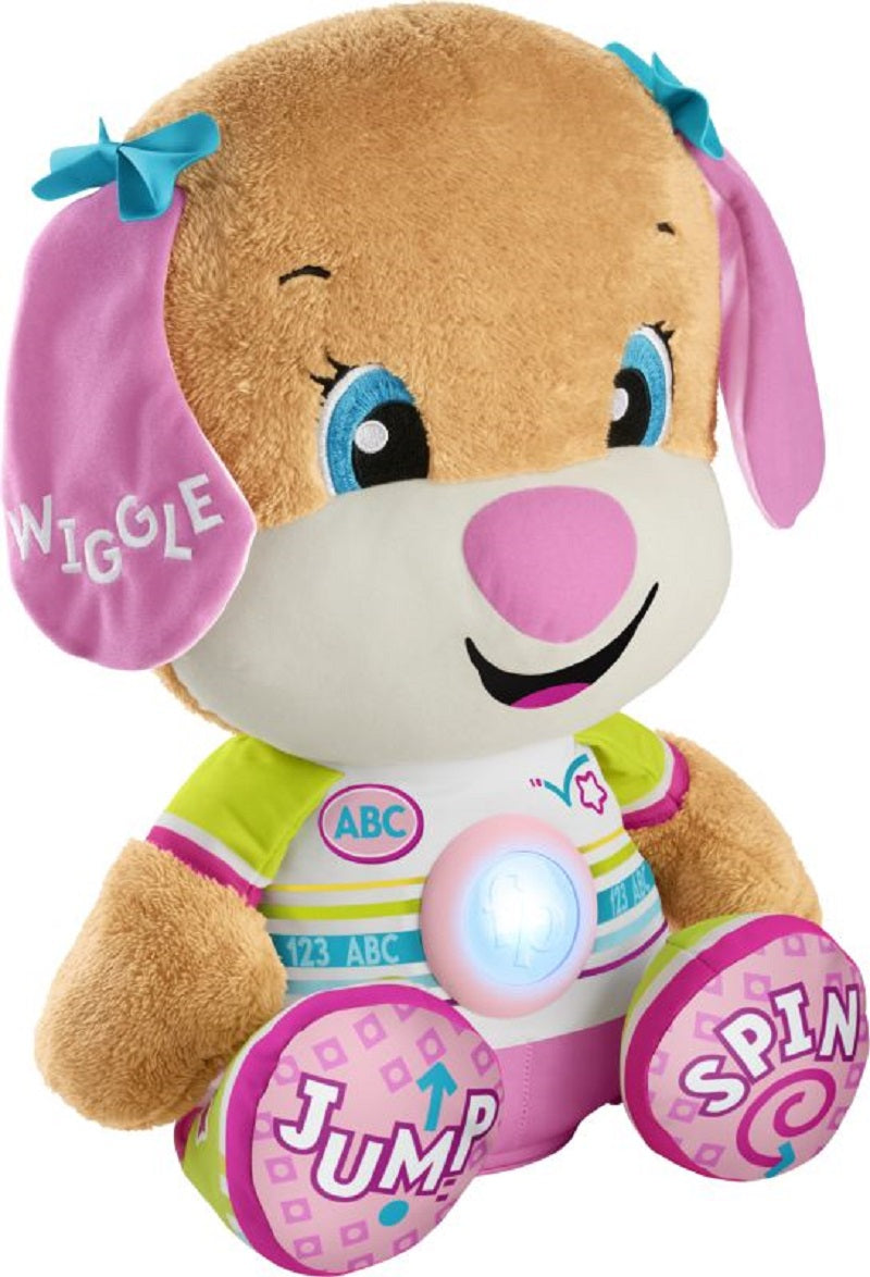 Fisher Price Laugh & Learn Μεγάλο Εκπαιδευτικό Σκυλάκι Smart Stages-Ροζ (HCJ38)