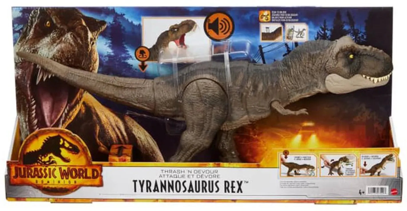 Jurassic World T-Rex Που Χτυπάει & Καταβροχθίζει (HDY55)