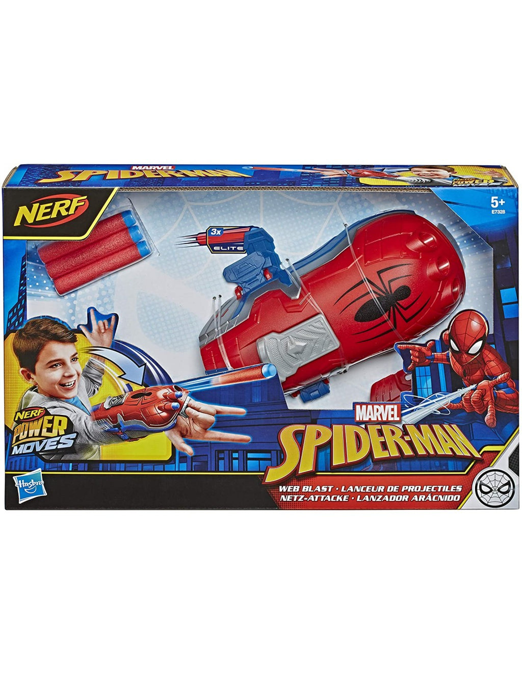 Hasbro Nerf Power Moves Marvel Spider-Man Web Blast Web Shooter Εκτοξευτής E7328