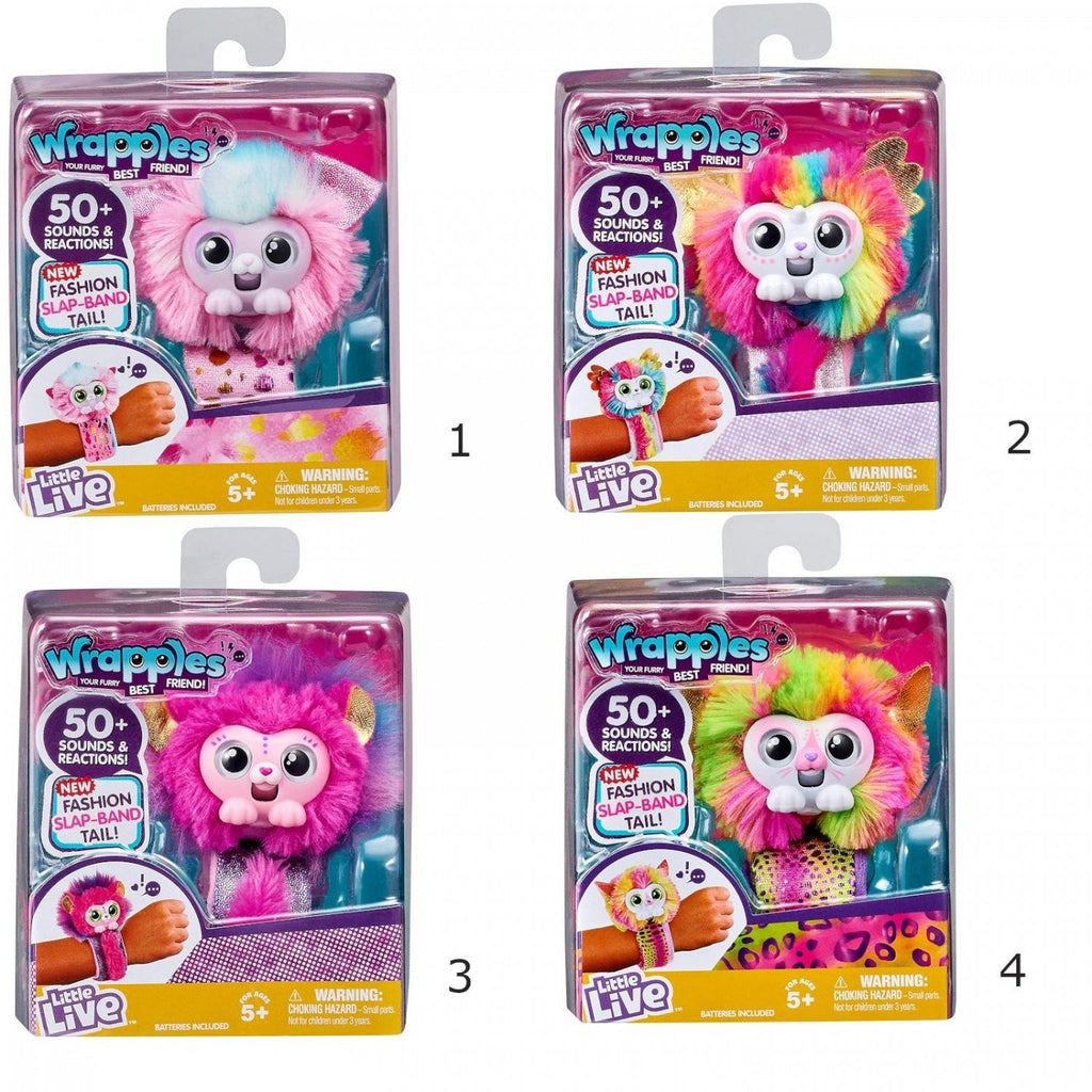 Giochi Preziosi Wrapples Ζωάκια 4 Σχέδια (WRA05001)