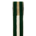 Κορδέλα Πράσινο Χρυσό Velvet Glitter Net 6,7εκ. 4.5μ.