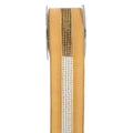 Κορδέλα Μπεζ Χρυσό Velvet Glitter Net 6,7εκ. 4.5μ.