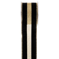 Κορδέλα Μαύρο Χρυσό Velvet Glitter Net 6,7εκ. 4.5μ.