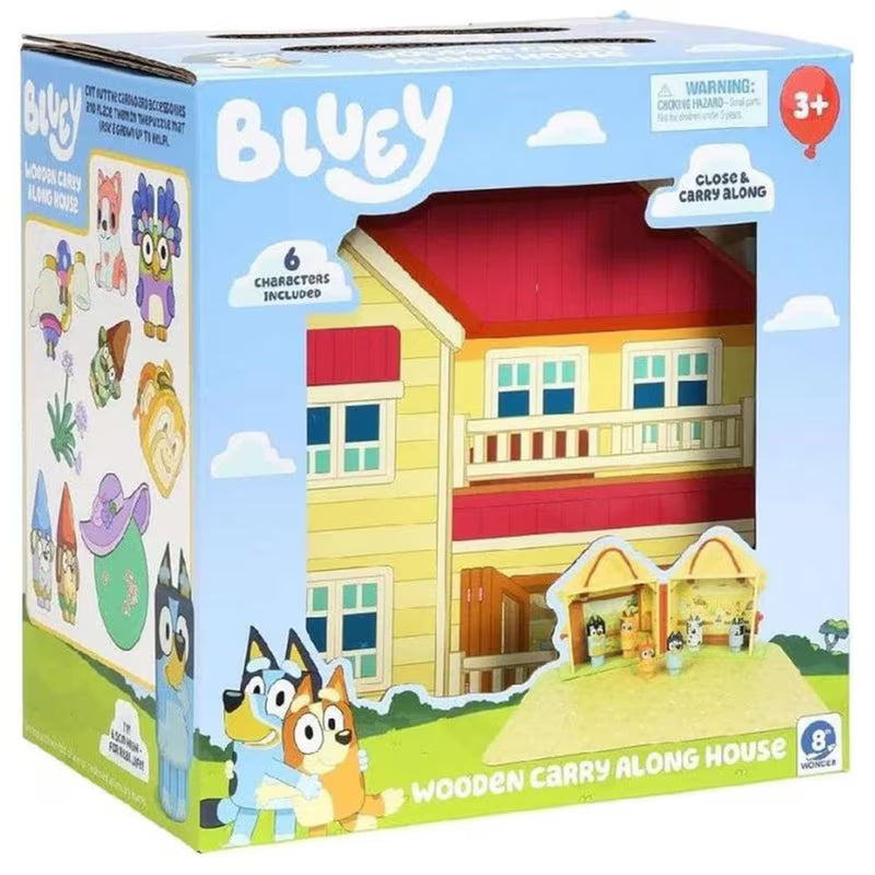 Giochi Preziosi Bluey: Ξύλινο Σπίτι Με 6 Φιγούρες (BLYA1000)