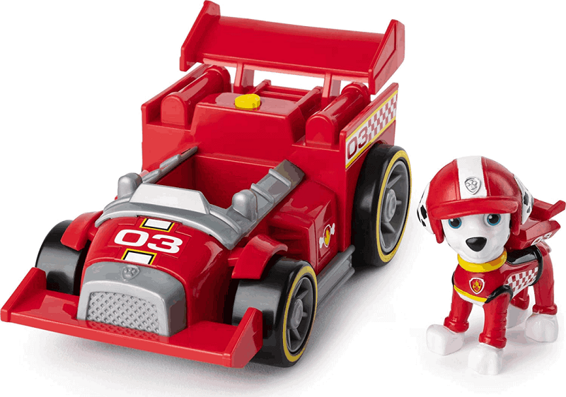 Spin Master Paw Patrol – Race & Go – Deluxe Vehicle – Marshall