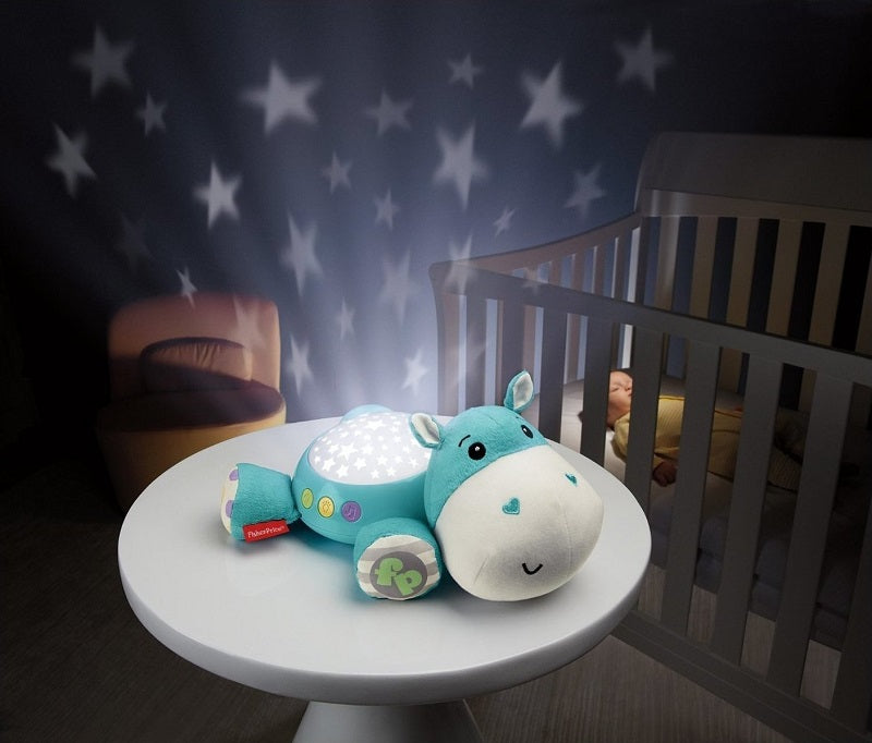 Fisher Price Προβολέας Ιπποπόταμος από Ύφασμα με Μουσική και Φως για Νεογέννητα
