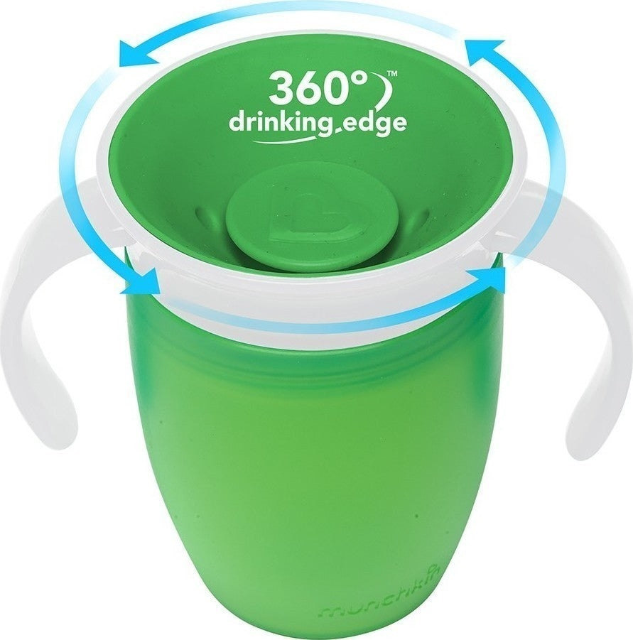 Munchkin Ποτηράκι εκπαιδευτικό Miracle 360˚ Trainer Cup πράσινο 12443