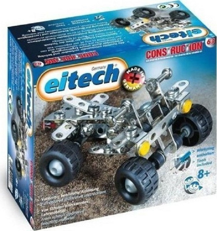 Eitech Παιχνίδι Κατασκευών Μεταλλικό 4τροχή Μοτοσυκλέτα Quad C63 για Παιδιά 8+ Ετών