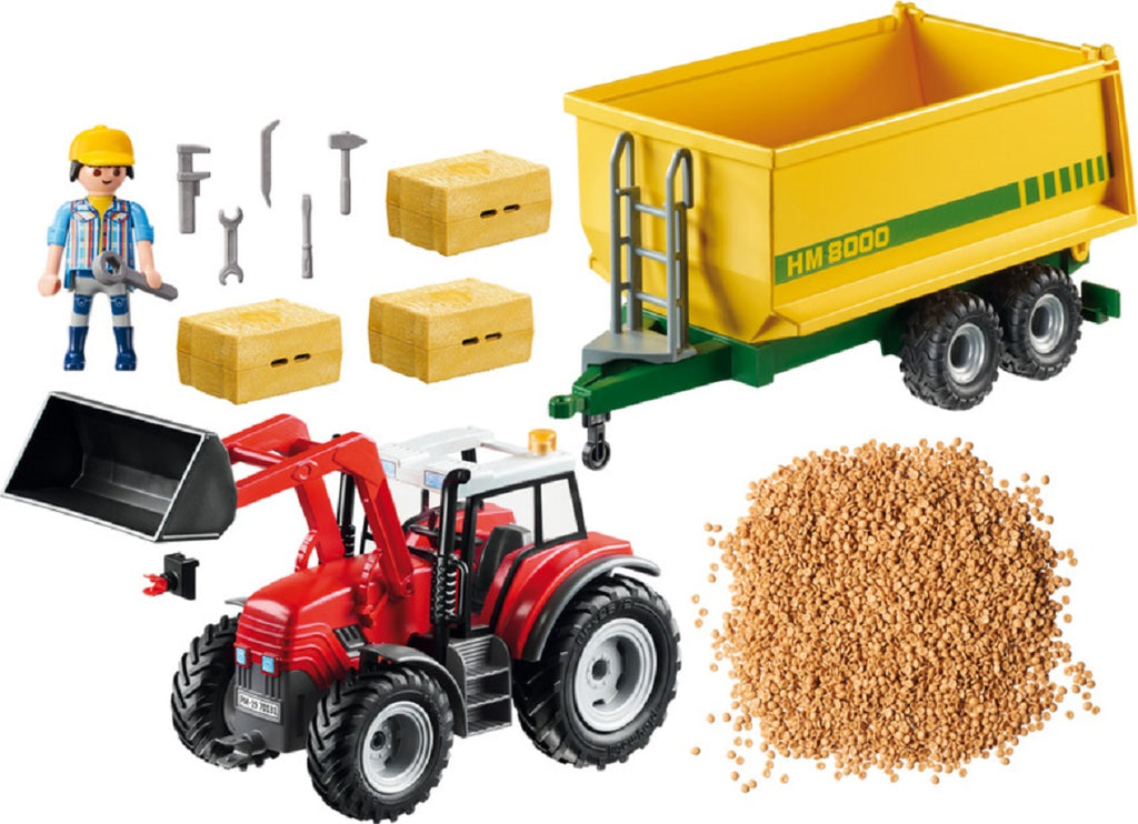 Playmobil Country Tractor with Feed Trailer για 4+ ετών