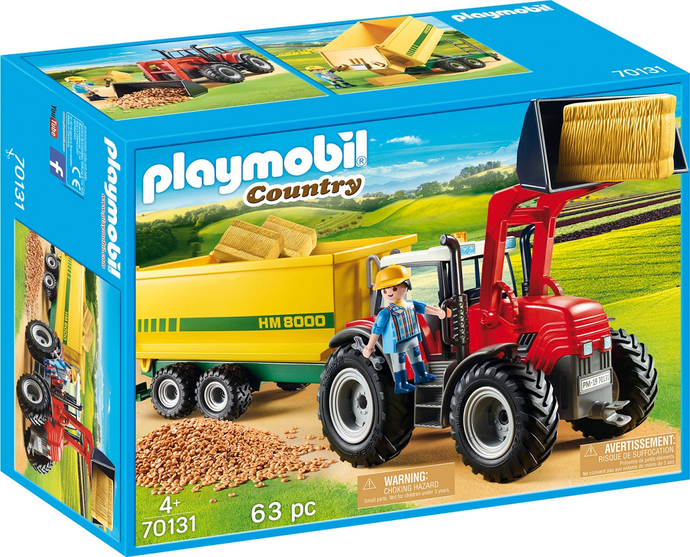 Playmobil Country Tractor with Feed Trailer για 4+ ετών