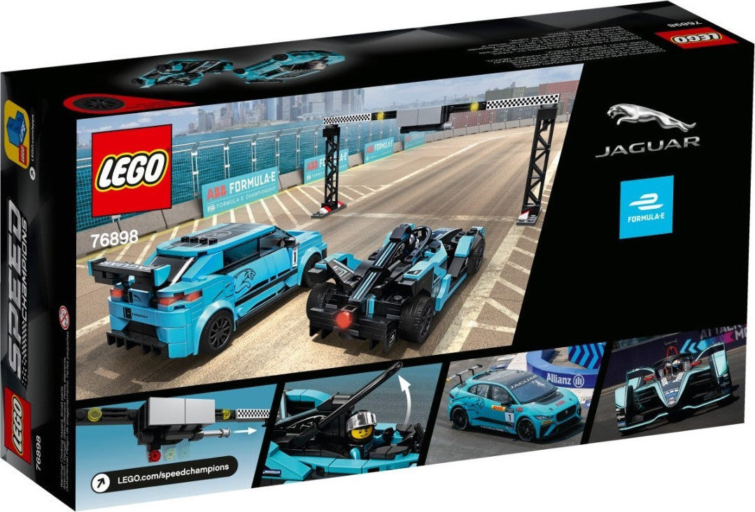 Lego Speed Champions: Formula E Panasonic Jaguar Racing GEN2 car & Jaguar I-PACE eTROPHY