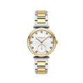 Γυναικείο ρολόι Vogue Alice 2020613361 με δίχρωμο μπρασελέ και λευκό καντράν από φίλντισι