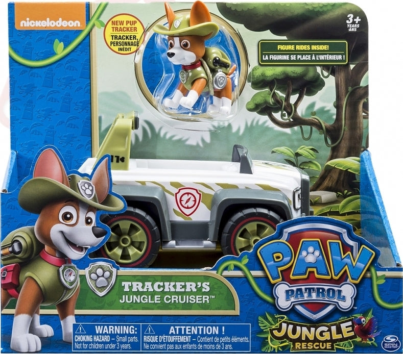 Spin Master Paw Patrol Tracker Jungle Cruiser Vehicle With Pup